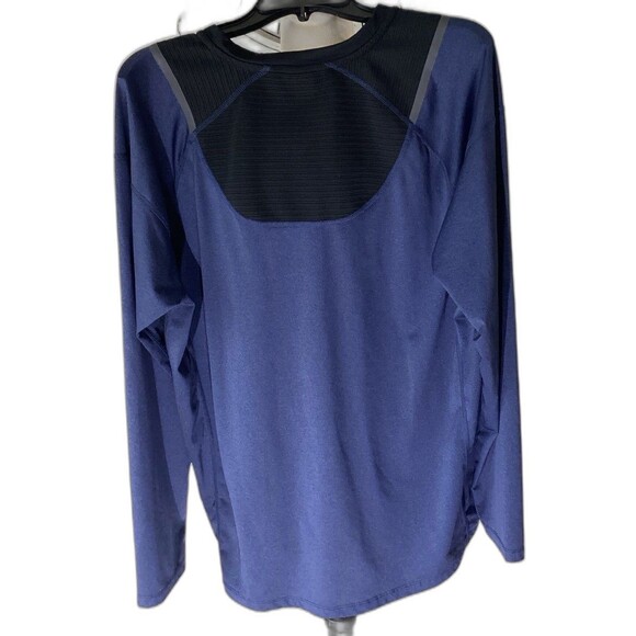 Spyder Active Shirt Men’s Size L Color Blue Polyester Blend L Sleeve Pullover - Picture 2 of 5